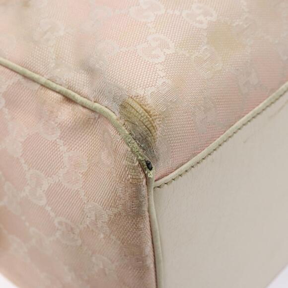 GUCCI GG Canvas Abbey Hand Bag Pink Gold - Picture 13 of 16